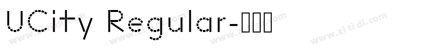 UCity Regular字体转换 UCity Regular字体转换